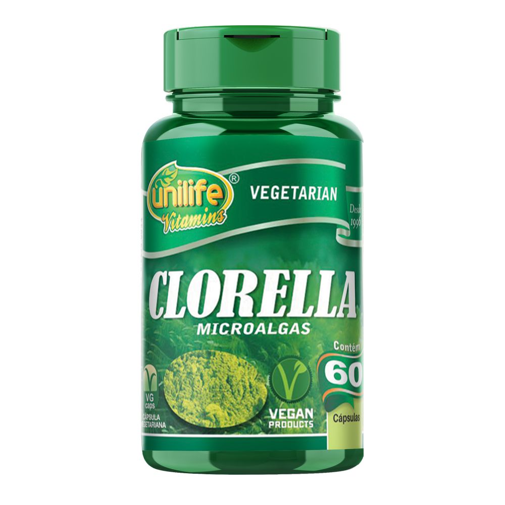 Clorella 500mg 60 cápsulas Unilife