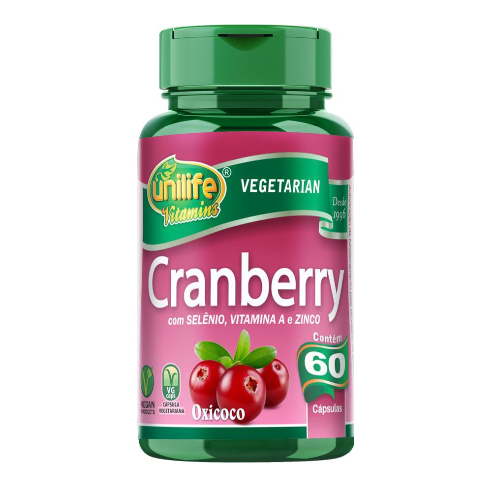 Cranberry 500mg 60 cápsulas Unilife