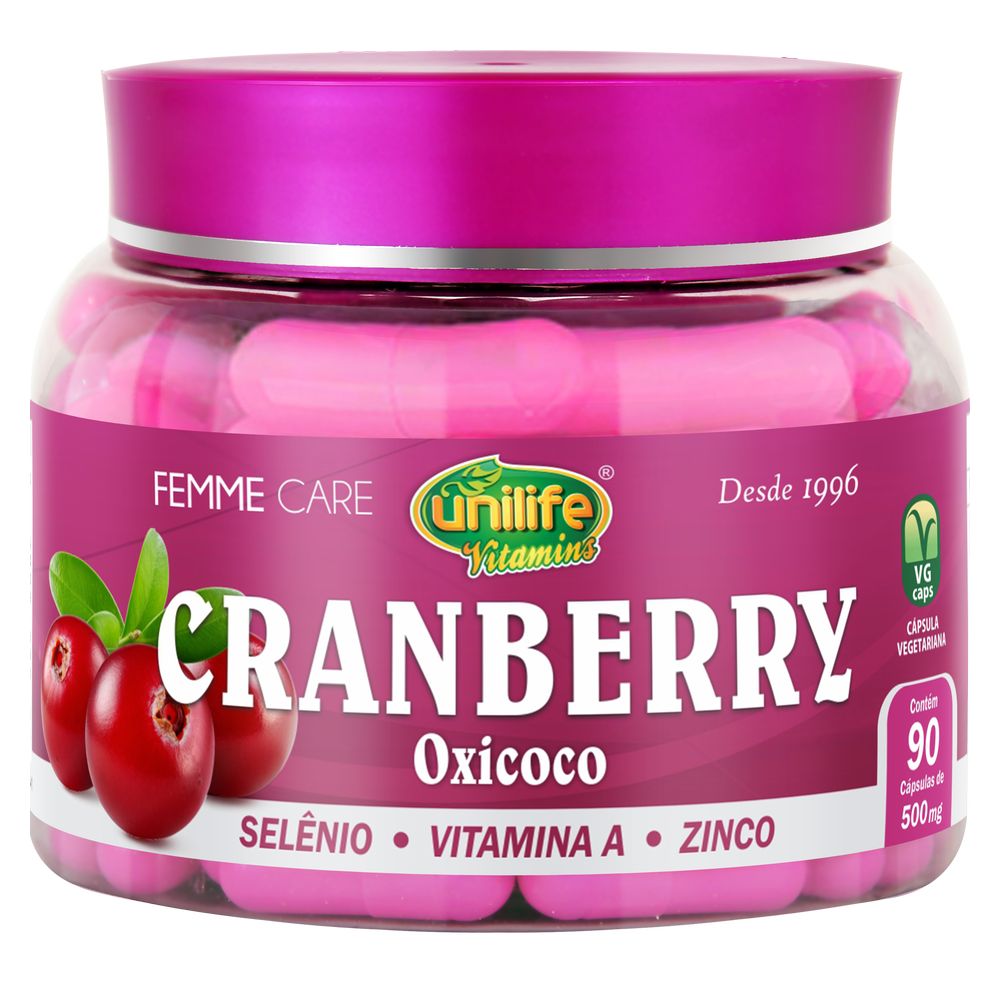 Cranberry Femme 500mg 90 cápsulas Unilife