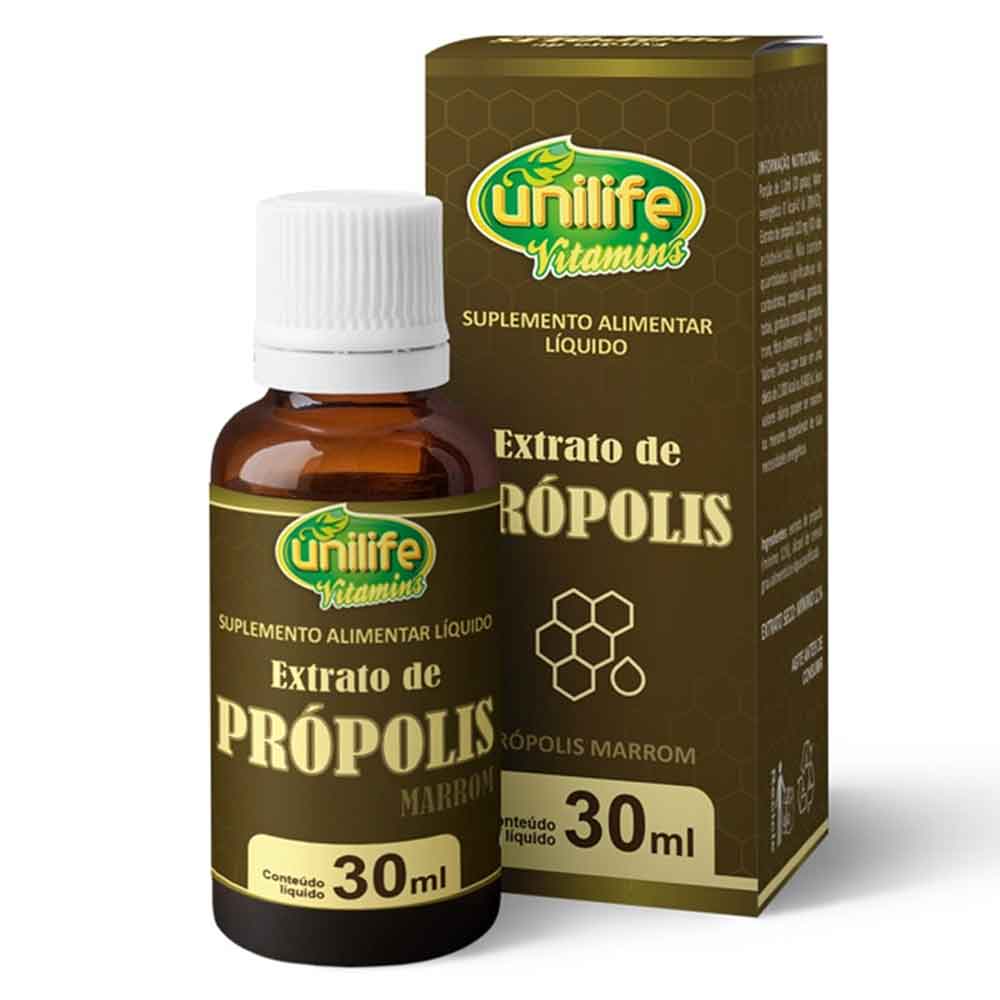 Extrato de Propolis Marrom 11% 30ml Unilife