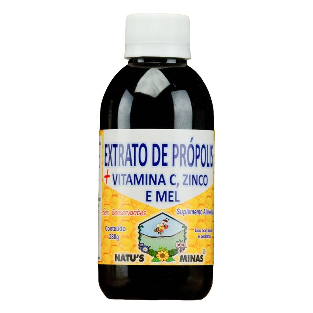 Composto de Extrato de Propolis com Mel, Zinco e Vitamina C 280g Natus Minas