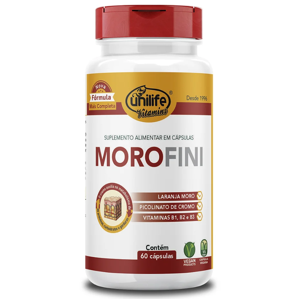Morofini (Laranja Moro + Assoc.) 500mg 60 cápsulas Unilife