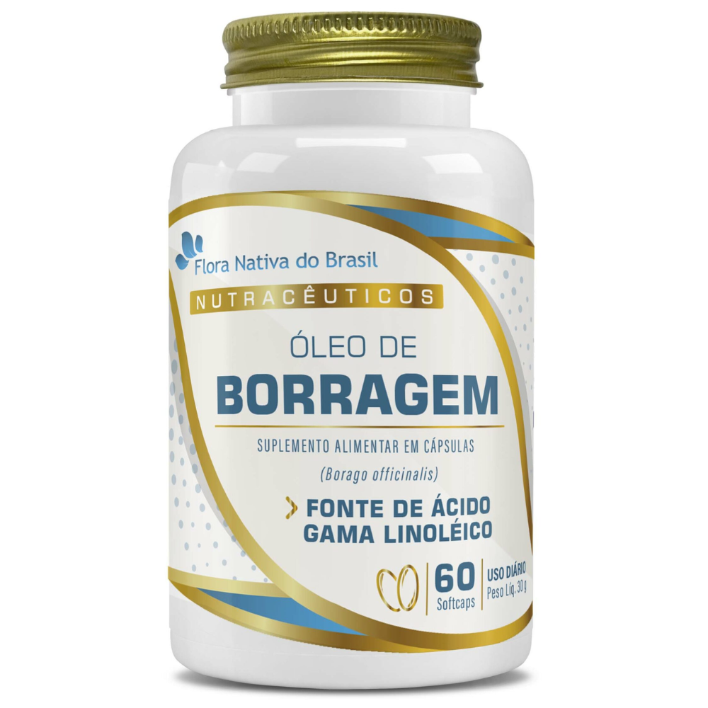 Oleo de Borragem 500mg 60 softcaps Flora Nativa