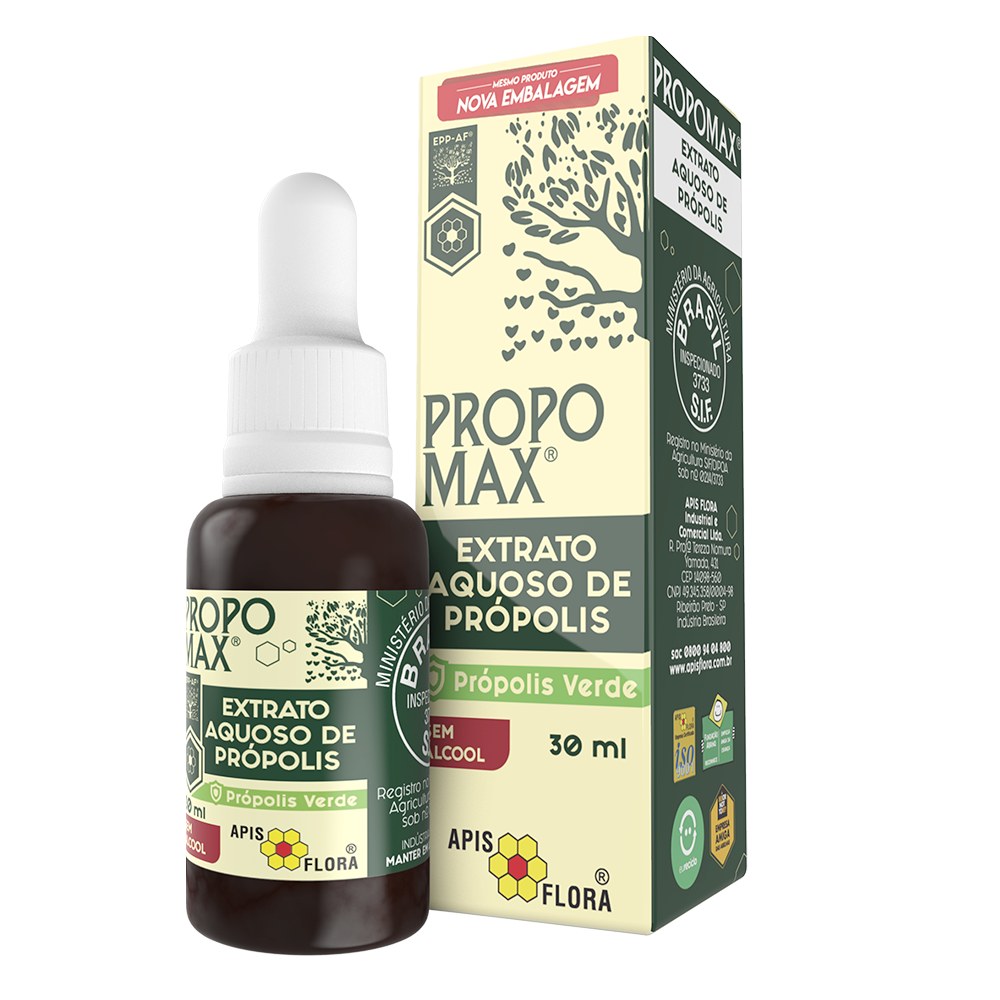 Propomax Extrato de Propolis Verde sem alcool 30ml Apisflora