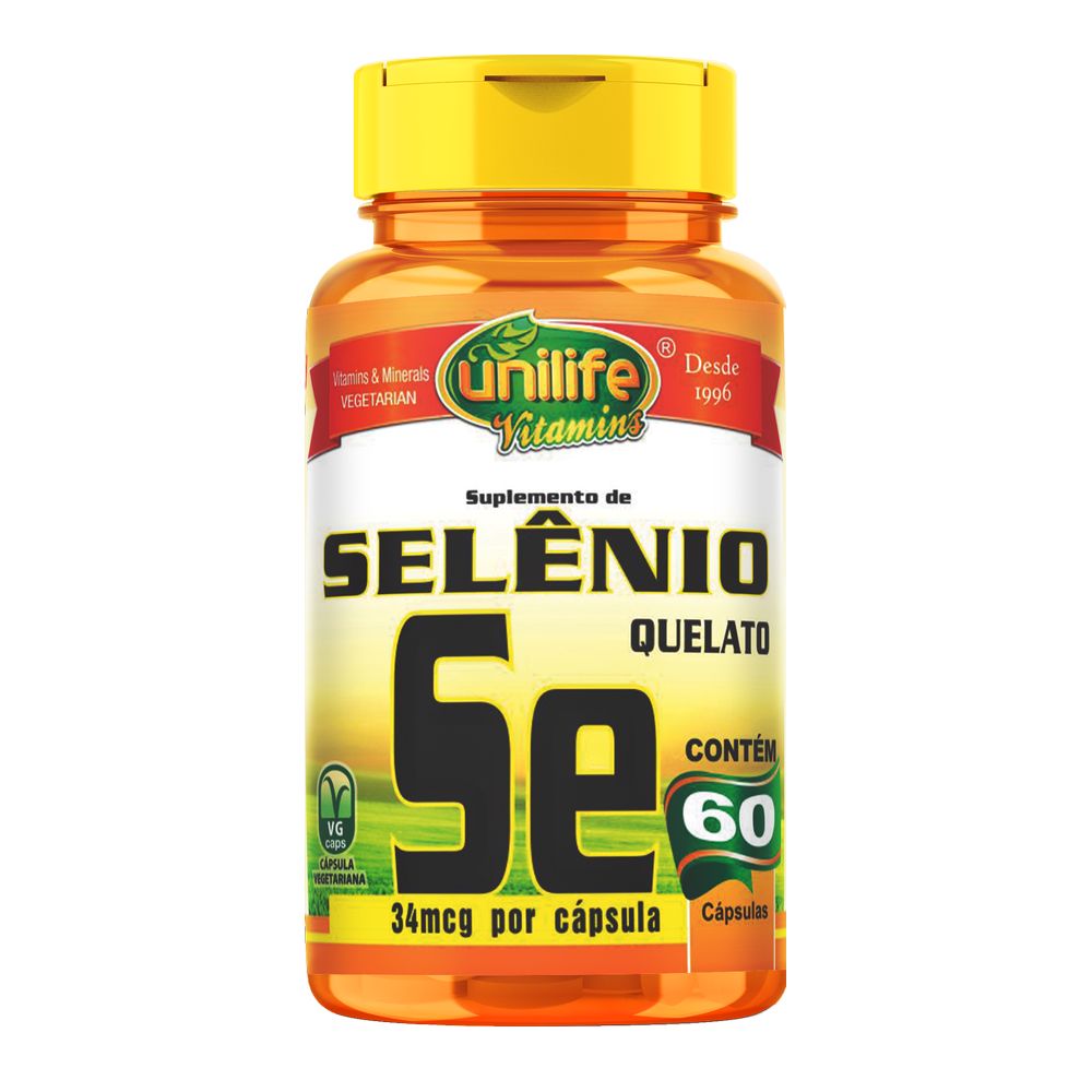 Selenio Quelato 500Mg 60 cápsulas Unilife