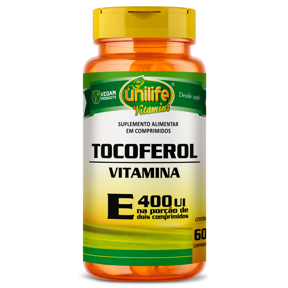 Vitamina E - Tocoferol - 1000mg 60 cápsulas Unilife